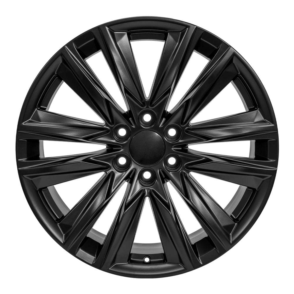 22 Inch OE Wheels CA91 Rim Fits Escalade Sport Style 6x139.7 22x9 Satin Black - Hollander 4869 (1)