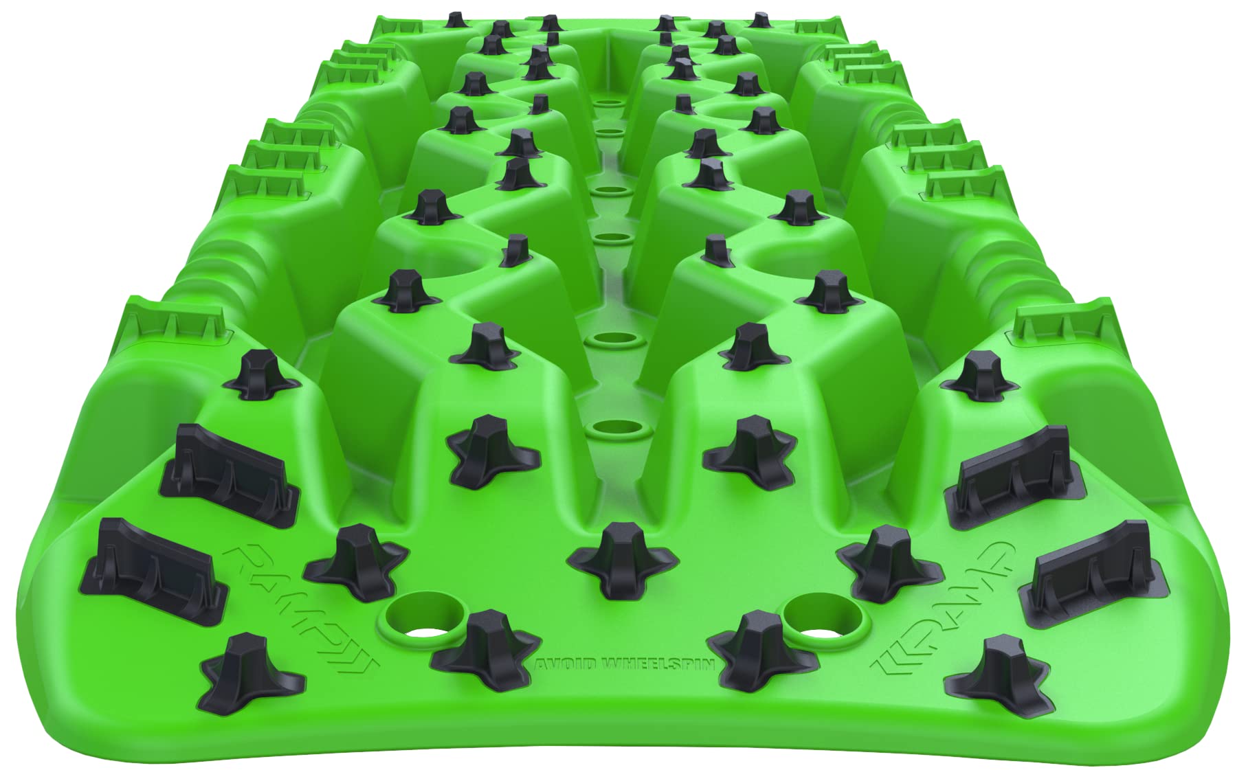 TRED PRO Recovery Boards TREDPROGR Traction Tracks with Teeth, EXOTRED Composite Construction SIPE-LOCK Grip Profile – Ideal for unstocking your 4x4 vehicle Green / Black