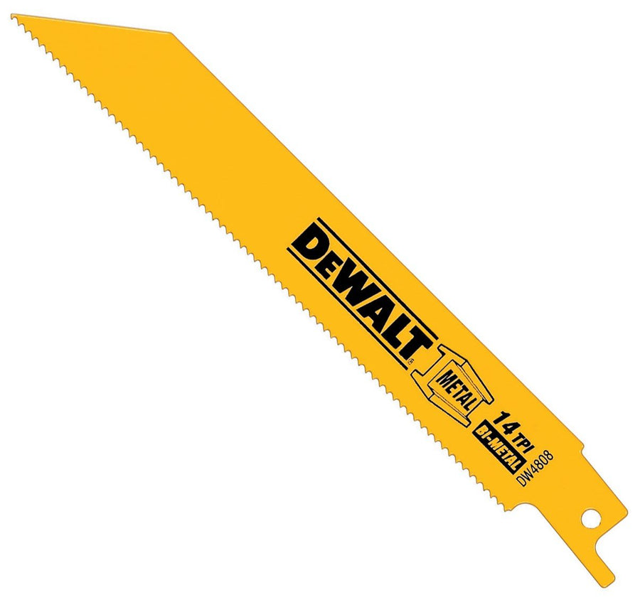 Dewalt 6" DW4808 14 TPI Metal Cutting 5 Pack Reciprocating Saw Blades