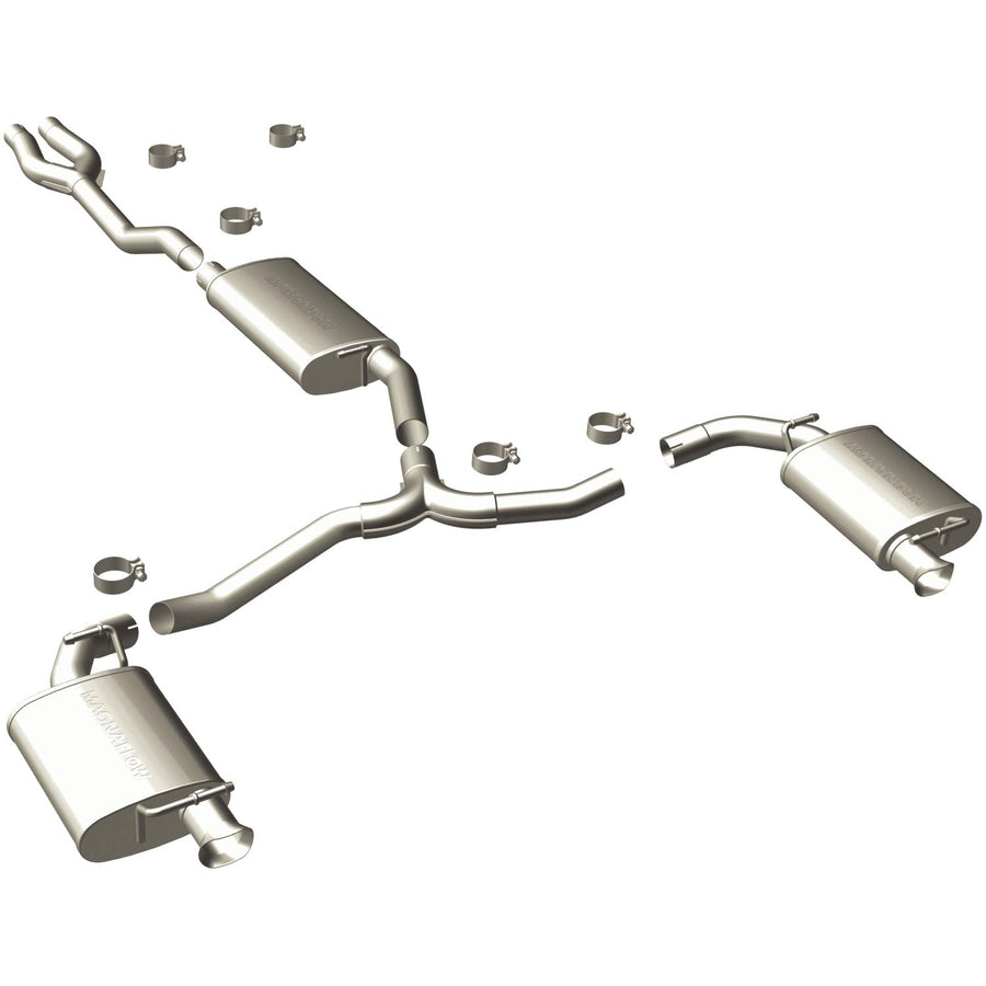Large MagnaFlow Stainless Steel Performance Exhaust System Kit 15492