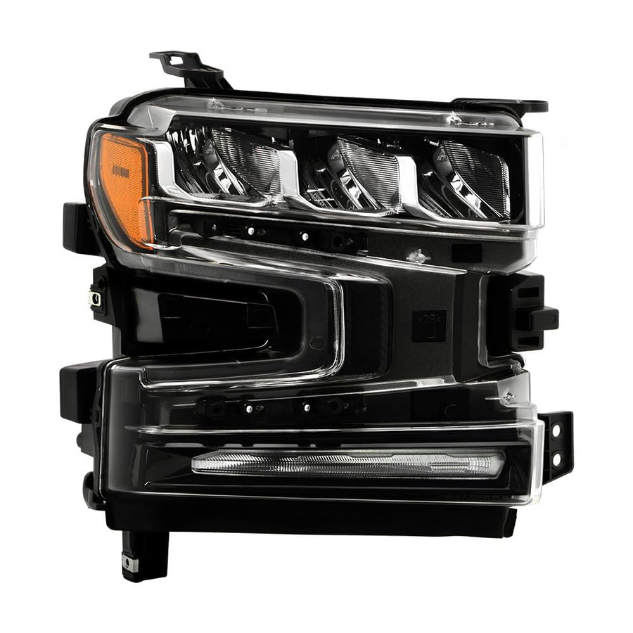 Chevy Silverado Spyder (POE) Full LED DRL and High/Low Beam w/Halogen Signal Bulb Headlight - OE Right