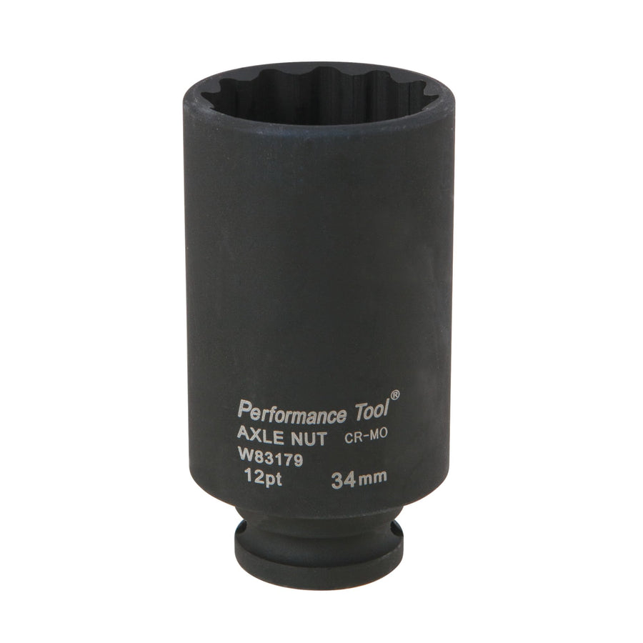 W83179 Performance Tool 34 mm 12pt Axle Nut Socket