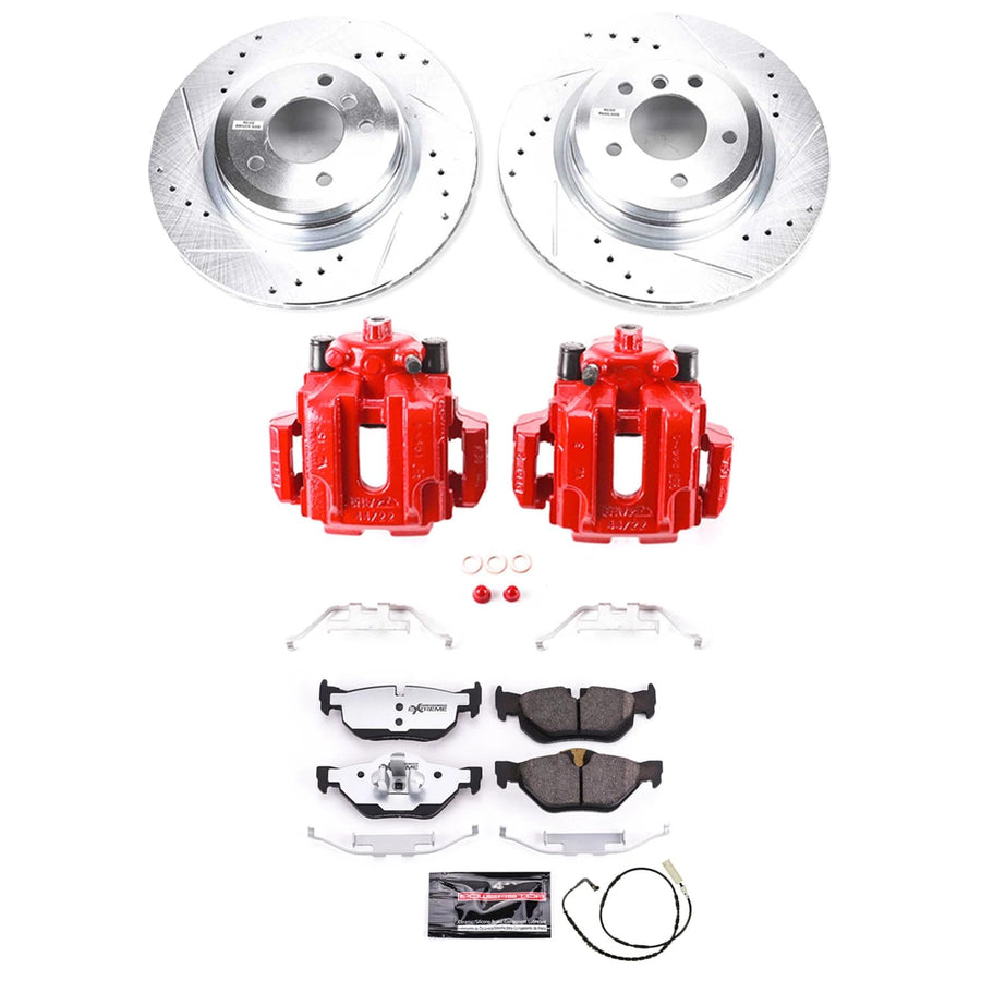 Power Stop Rear KC044-26 Z26 Street Warrior Brake Kit For BMW 325i 2006, BMW 328i 2007-2010 [Model Specific]