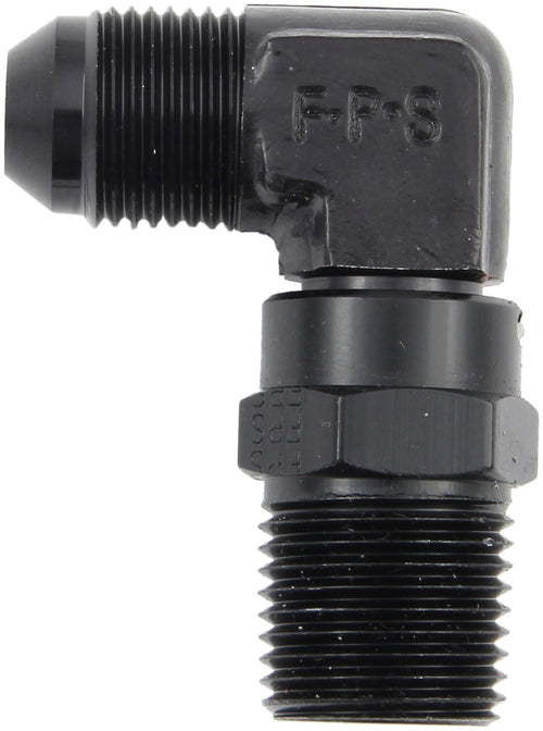 Black Fragola 499144-BL Size (-4) x 1/4 MPT 90° Swivel Adapter