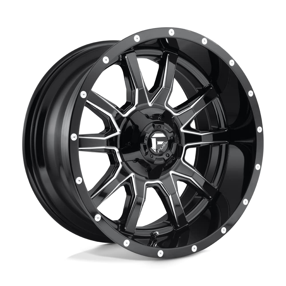 D627 FUEL Black Wheel with Painted (20 x 9. inches /8 x 170 mm, 1 mm Offset)