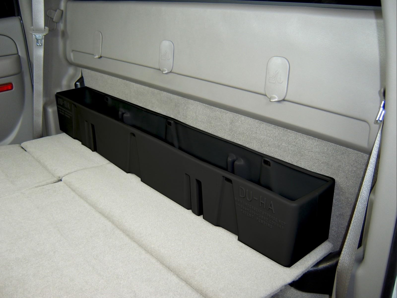 Behind-The-Seat DU-HA Storage Unit fits 00-07 Chevy Silverado/GMC Sierra 1500HD 2500HD 3500HD Crew Cab | Black Heavy-Duty Back Seat Organizer | 10013
