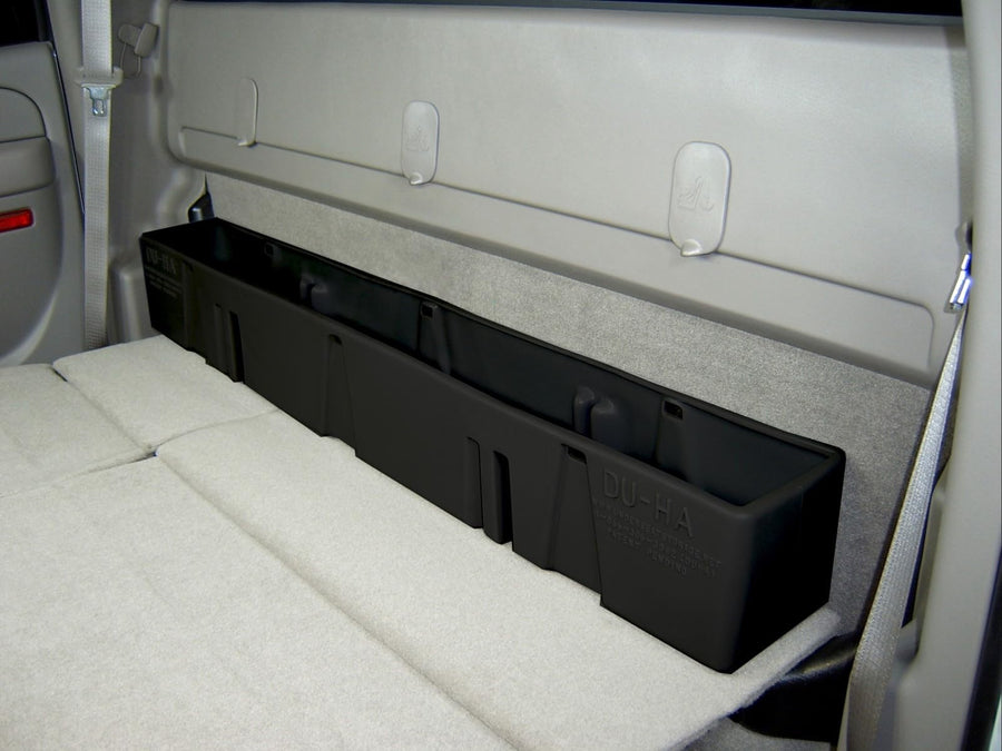 Behind-The-Seat DU-HA Storage Unit fits 00-07 Chevy Silverado/GMC Sierra 1500HD 2500HD 3500HD Crew Cab | Black Heavy-Duty Back Seat Organizer | 10013