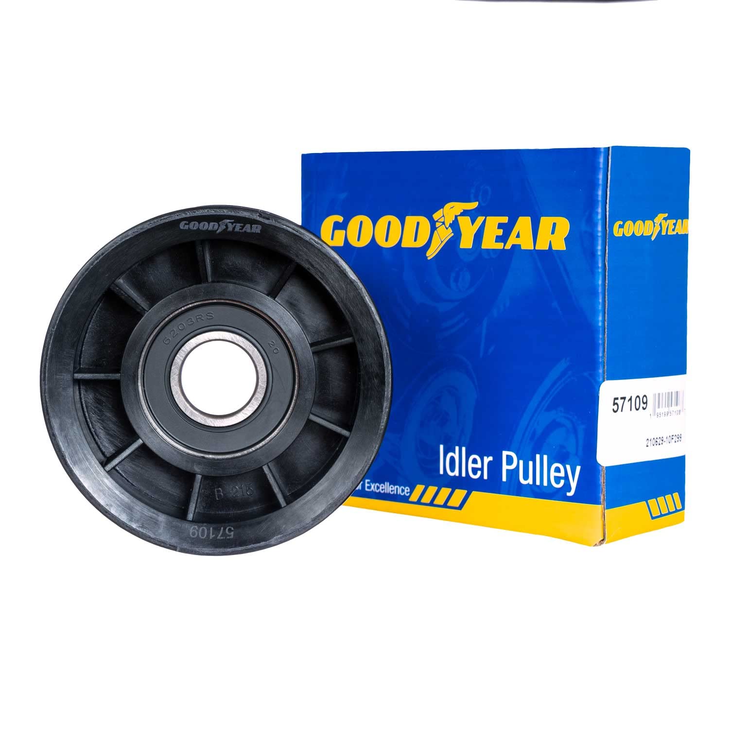Serpentine Belt Goodyear 57109 Drive Idler or Tensioner Pulley