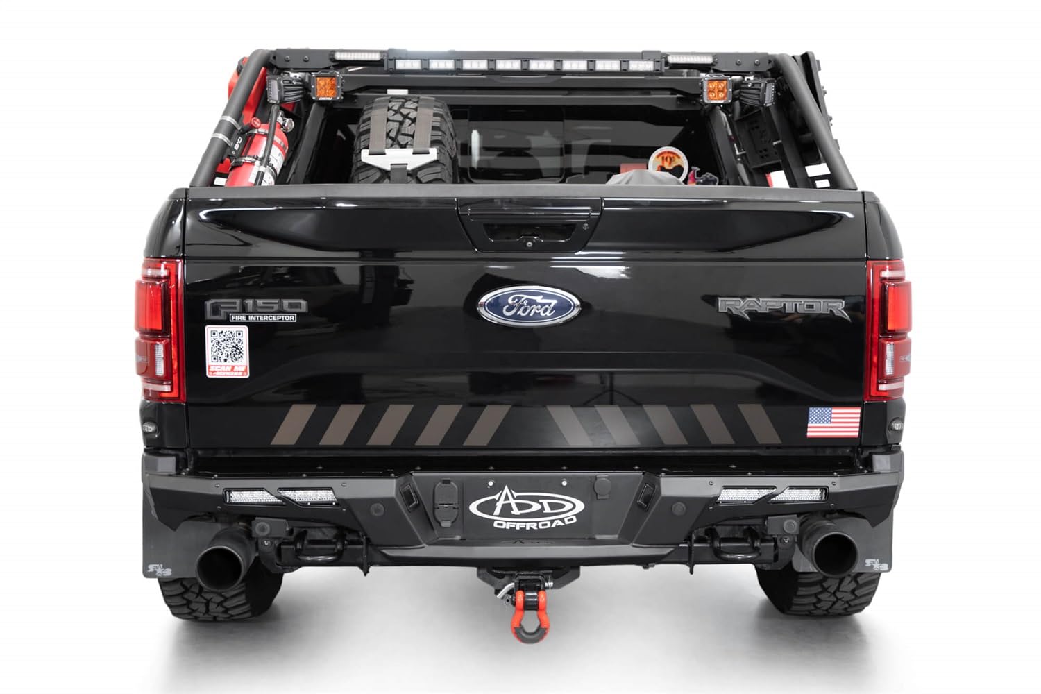Addictive Desert Designs R110191190103 - Addictive Desert Designs Phantom Rear Bumper Fits 17-20 Compatible with/Replacement for F-150