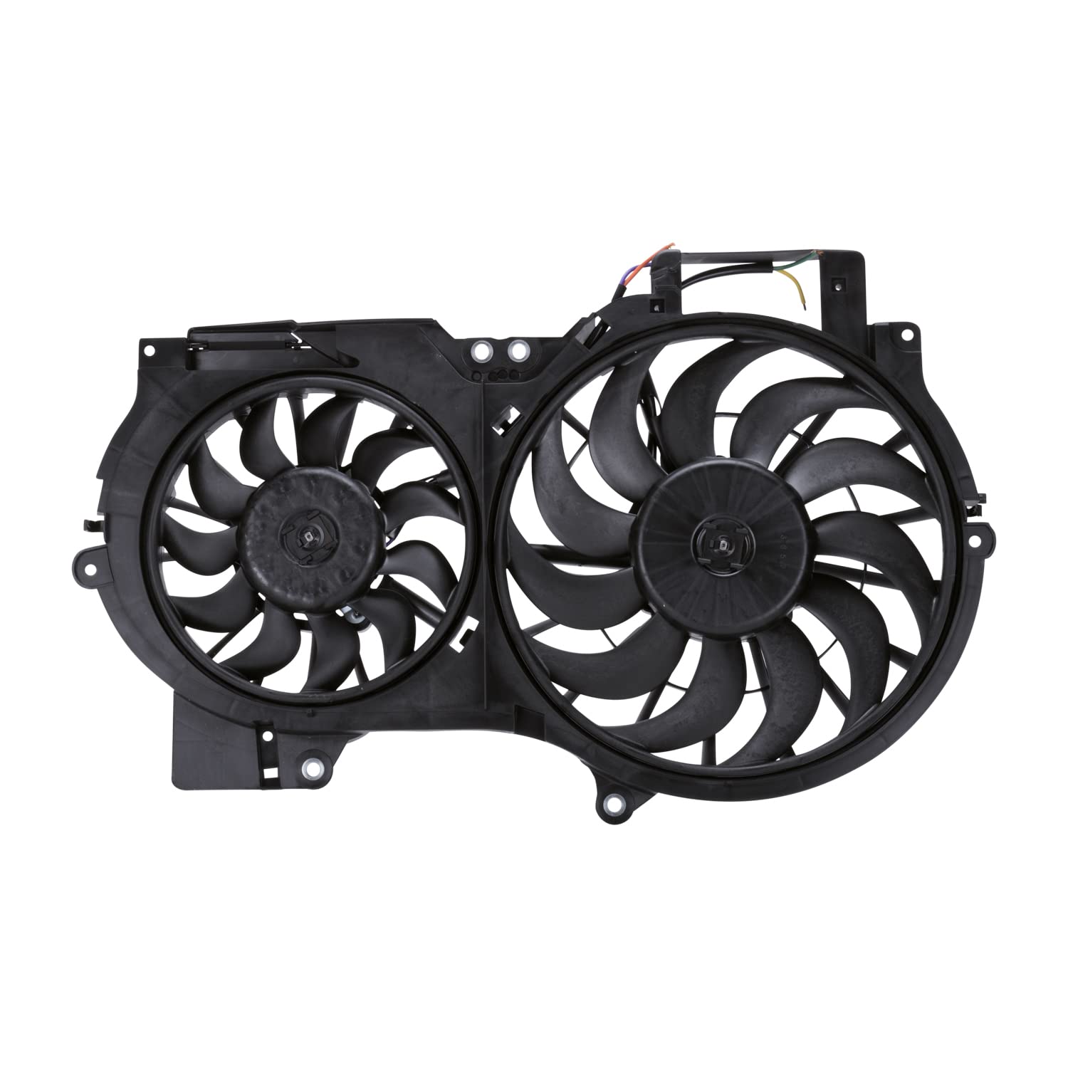 Cooling Fan Assembly TYC 622710 Replacement Compatible with Audi A6, Black