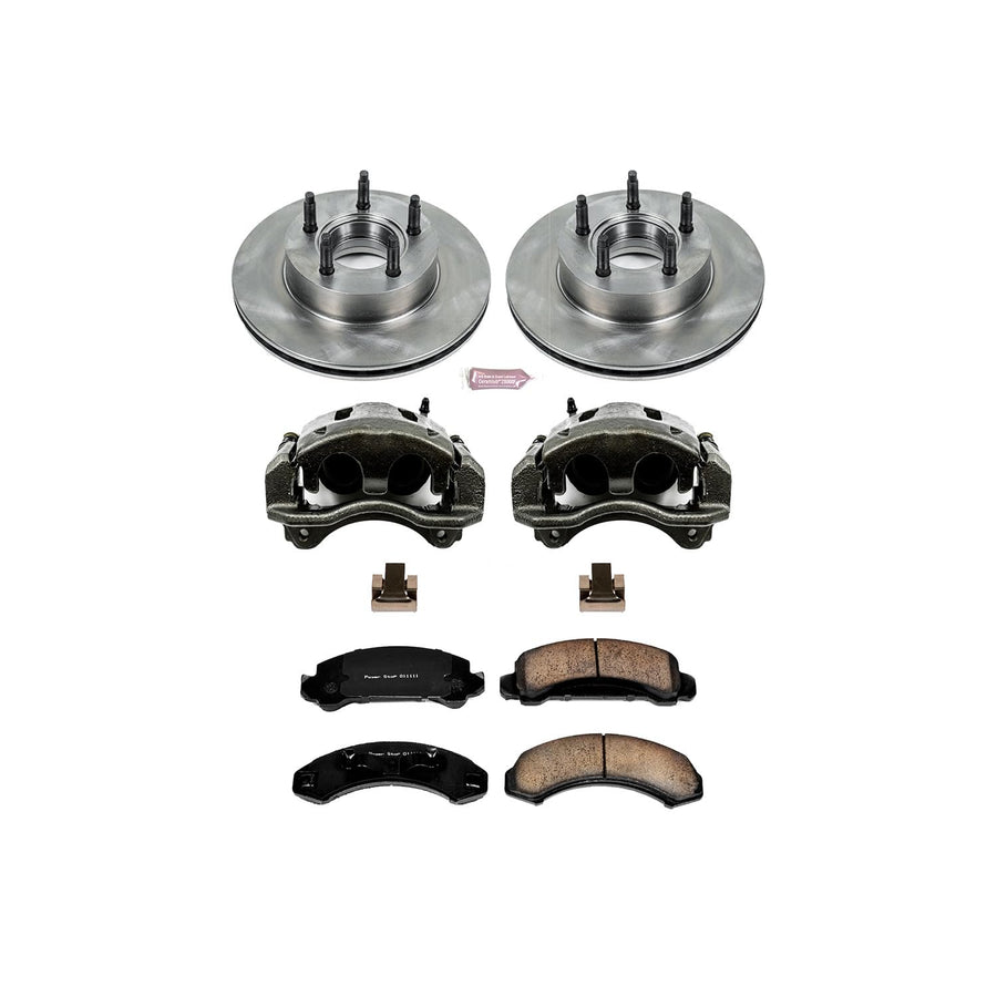 Power Stop KCOE4786 1-Click OE Replacement Brake Kit with Calipers For Ford Bronco, Ford Explorer, Mazda B3, Mazda B4, Mazda Navajo [Model Specific] Autospecialty