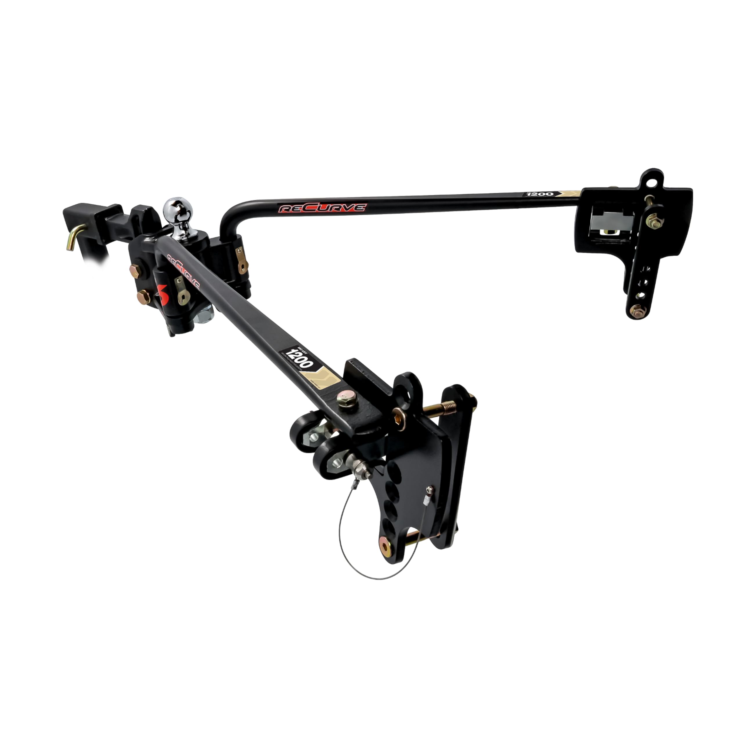 Eaz-Lift Camco ReCurve R6 1000lb Camper/RV Weight Distribution Hitch -Features Premium Adaptive Sway Control & 2-5/16" Hitch Ball w/15,000lb Max Rating - 1200lb Max Tongue Weight Rating (48733)