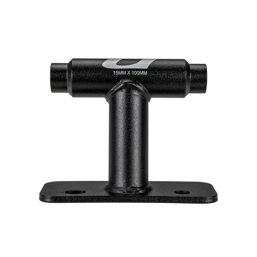 Dirtbag Bike Storage & Transportation Rack KUAT | Durable Steel Compact Direct Bolt-On Secure Bicycle Hauling Mount for Truck Beds Trailers Cargo Carriers | Black, 15mm x 100mm - Thru-Axle