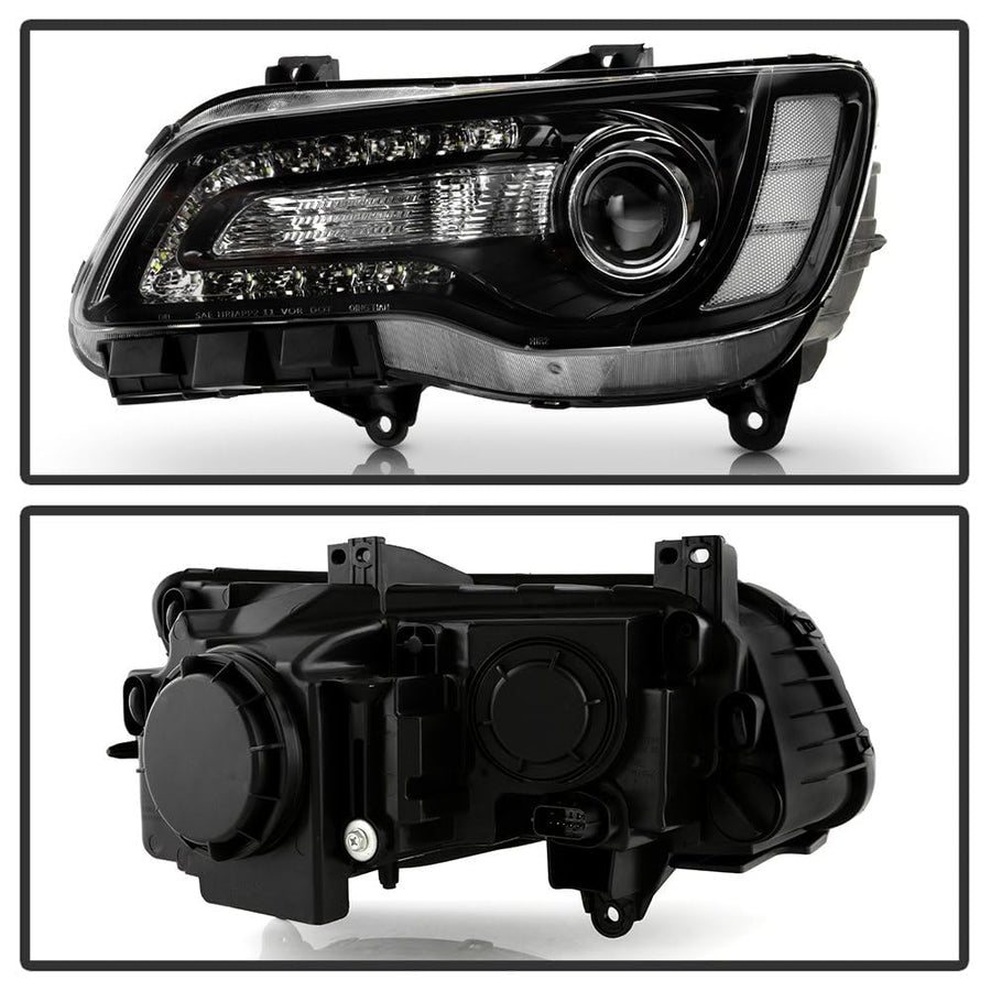 Chrysler 300 Spyder (OE) Halogen Only 2015-2023 (Won‘t Fit HID Models) Black Bezel Driver Side Headlight -OEM Left