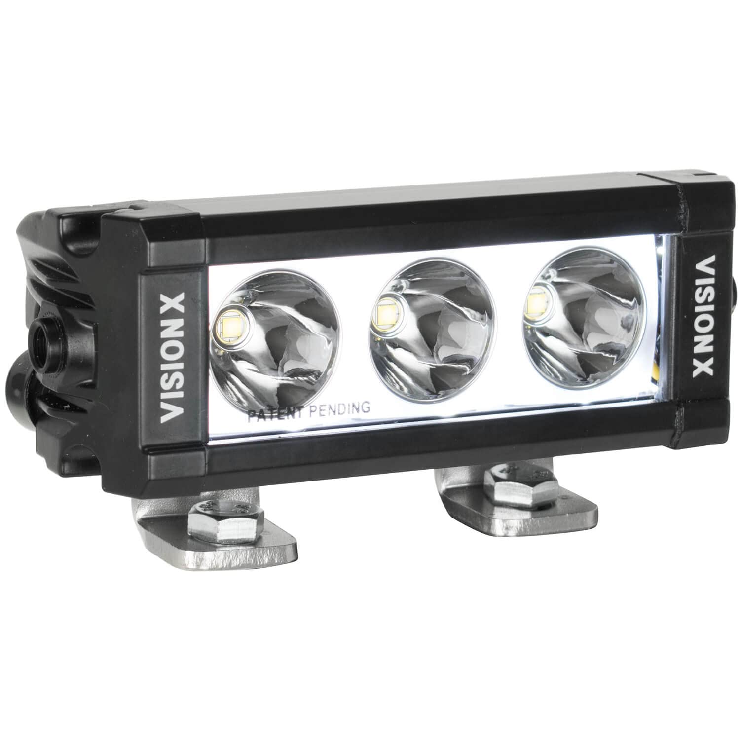 Vision X Lighting 6″ XPL Series Halo 3 Led Beam Light Bar XPL-H3EMH (Including End Cap Mounting L Bracket And Harness)