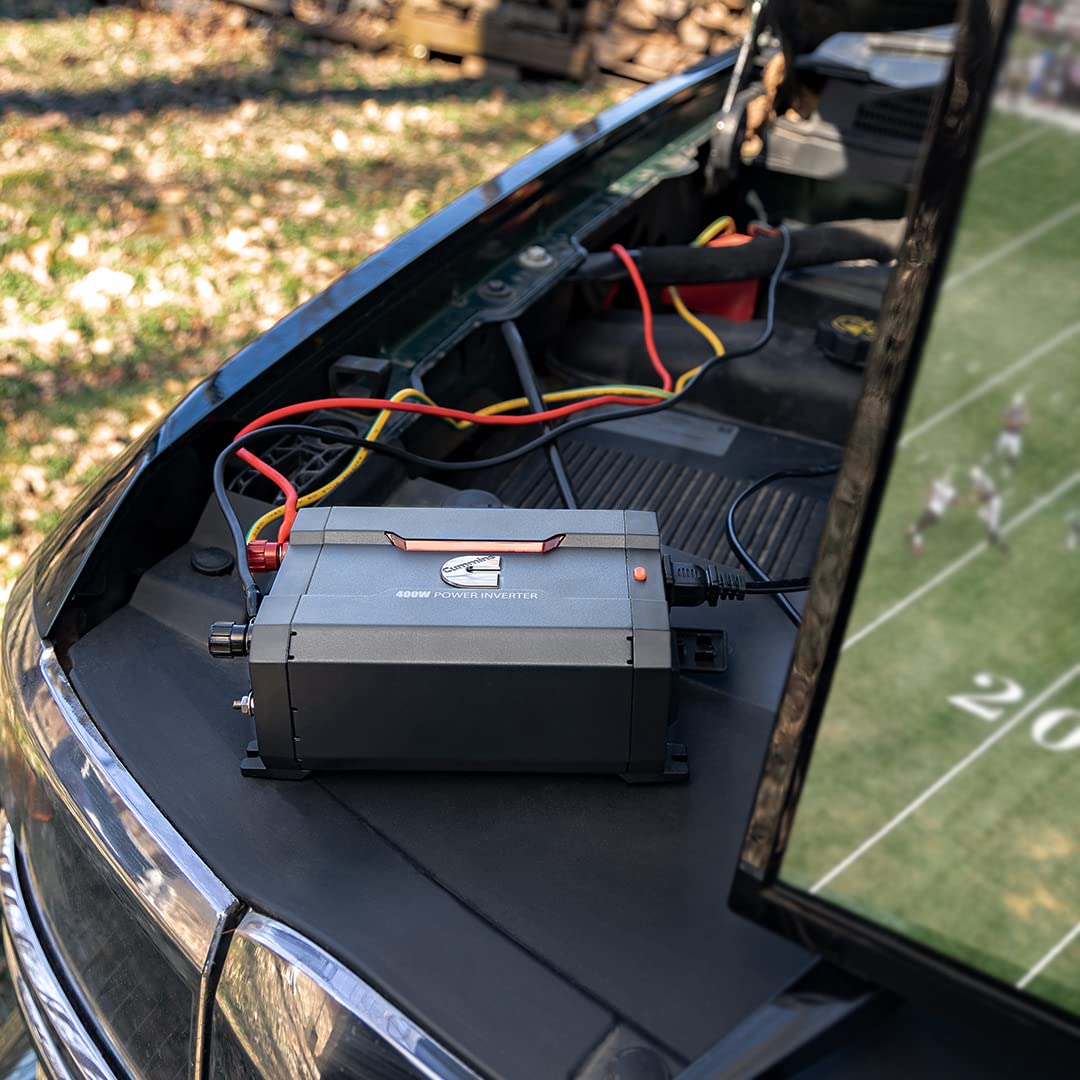 Cummins 400 Watt CMN400 Car Inverter DC 12 Volts to 110 Volts AC Converter (Full Kit Included) 2 AC Ports Plus 2.4A USB & Fast-Charge 3.0A USB-C