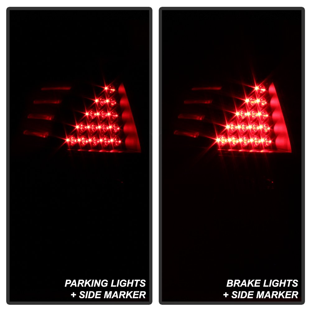 xTune SPYDER (9036576) Dodge Magnum 05-08 LED Tail Lights - Black Smoked ALT-JH-DMAG05-LED-BSM