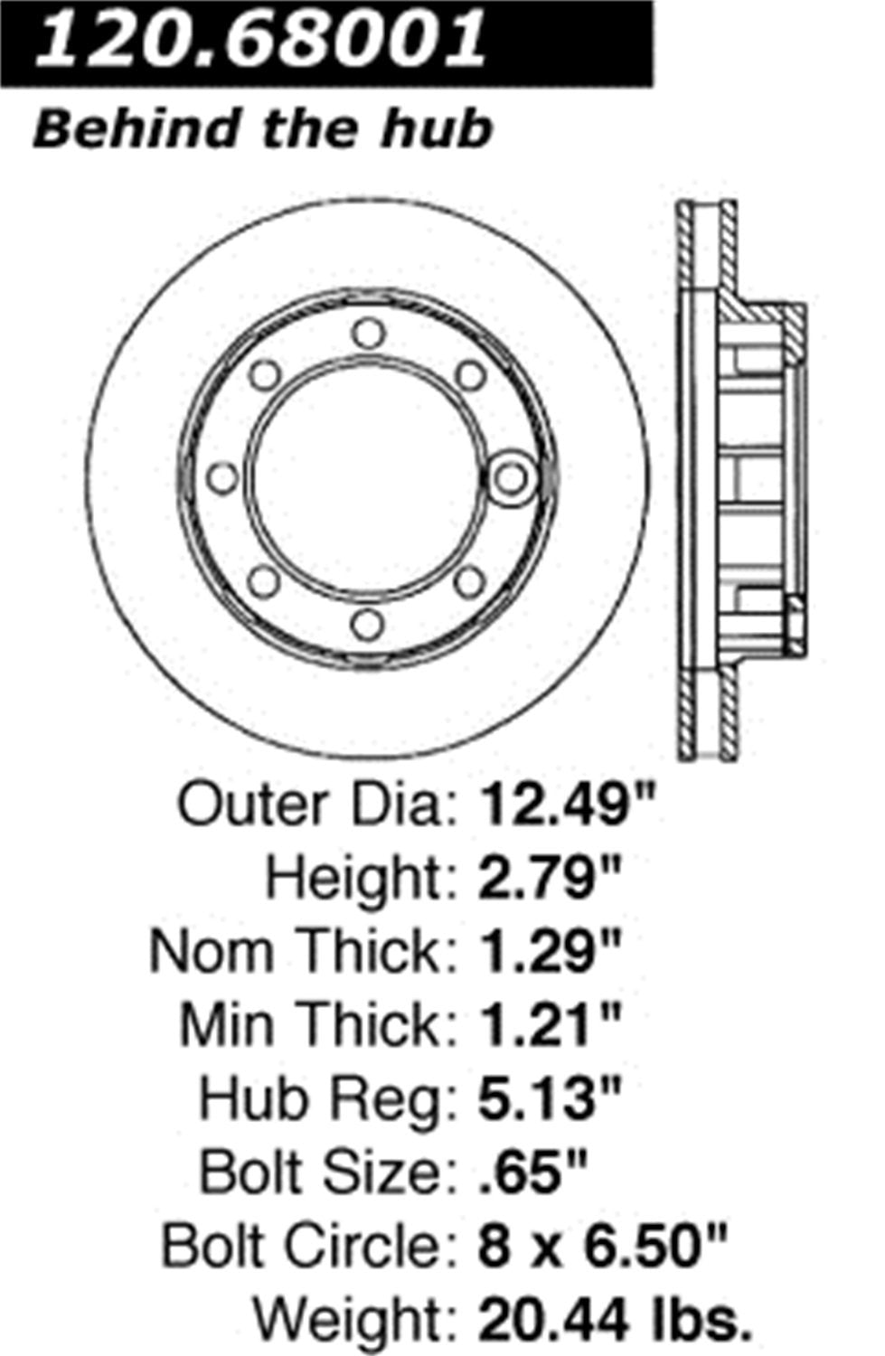 Power Slot Brake Rotor Centric (126.68001SR)