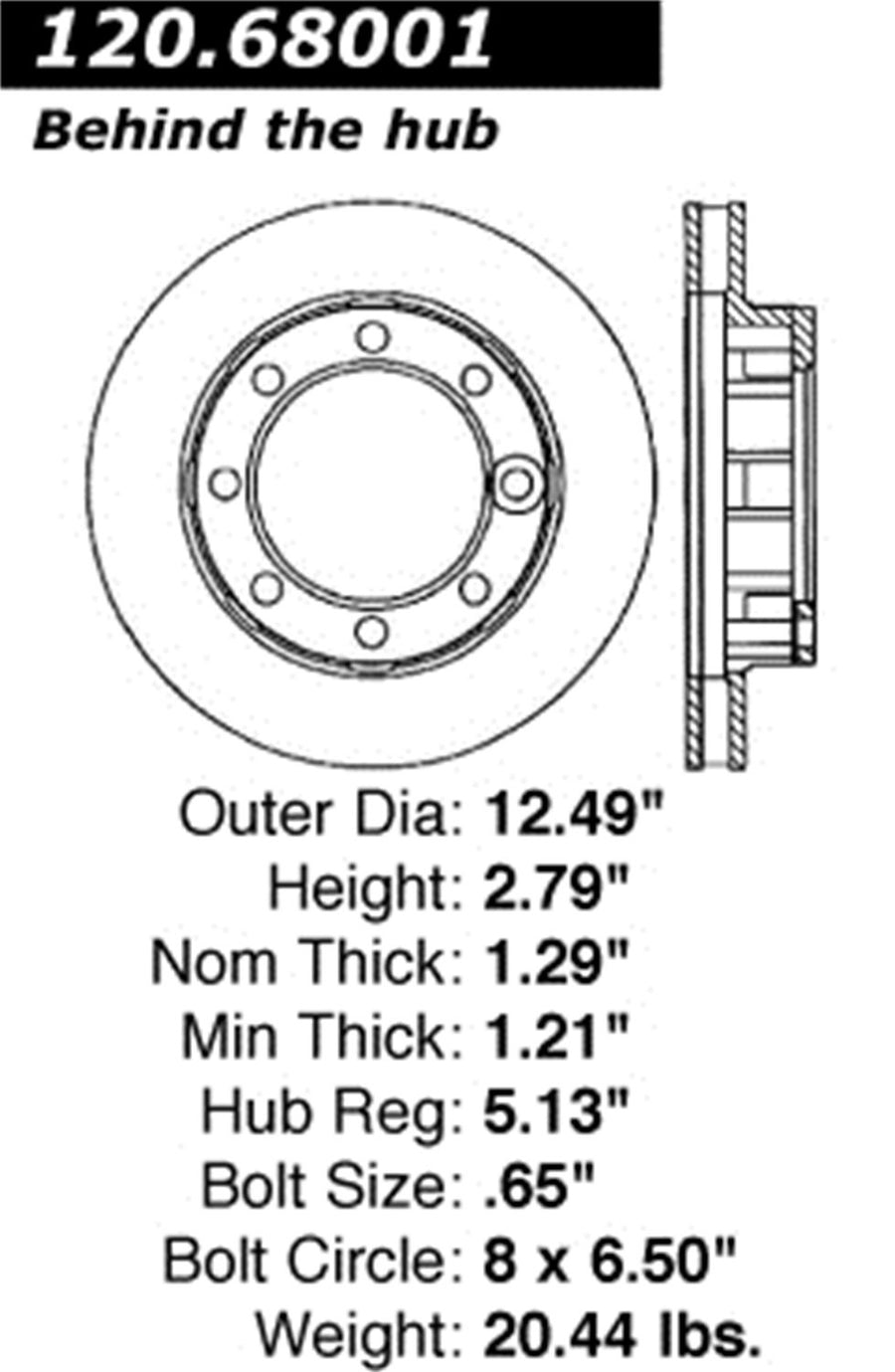 Power Slot Brake Rotor Centric (126.68001SR)