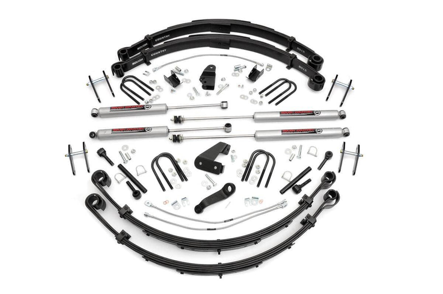 6" Lift Kit Rough Country for 87-95 Jeep Wrangler YJ | Power Steering - 622N2