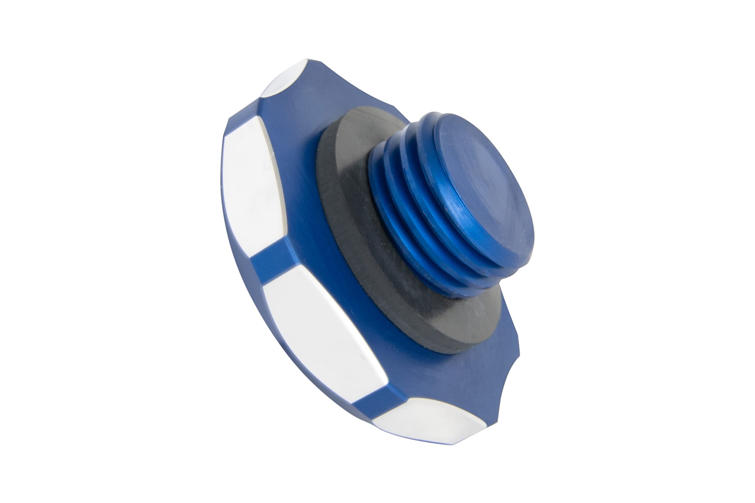 Billet Blue Cap Kit Sinister for 2003–2007 Ford Powerstroke 6.0L – Coolant Reservoir, Oil and Fuel Filter Cap Upgrade