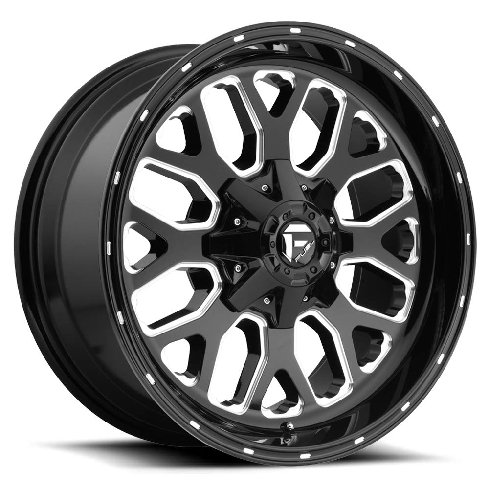 D588 Fuel Offroad BLACK Titan Wheel tpms (18 x 9. inches /6 x 120 mm, 7 mm Offset)