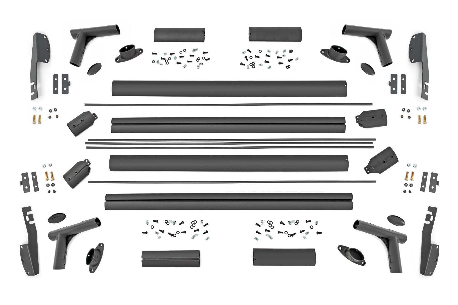 Rough Country Bed Rack Full-Height for Toyota Tacoma (2024-2025) - Modular Aluminum Truck Rack for Cargo Racks, Rooftop Tents, Ladders & Overland Gear
