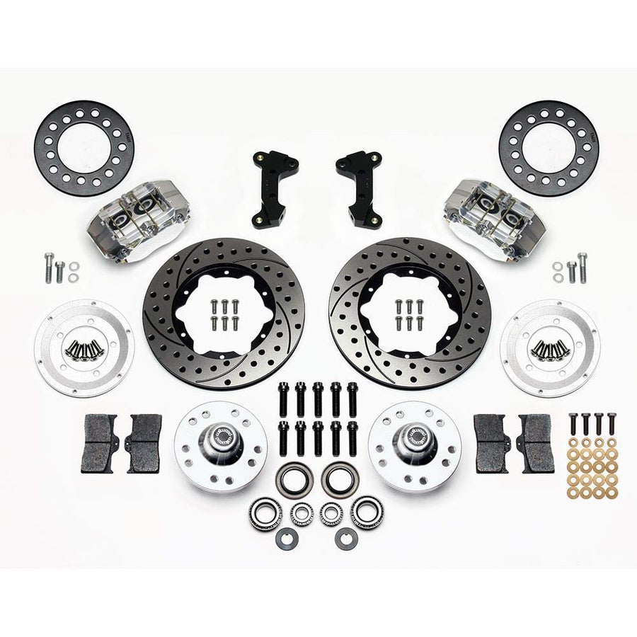 140-13377-DP WILWOOD DP-DB Front Kit,11.00", Drilled-Polished 74-80 Pinto/Mustang II Disc Spindle only