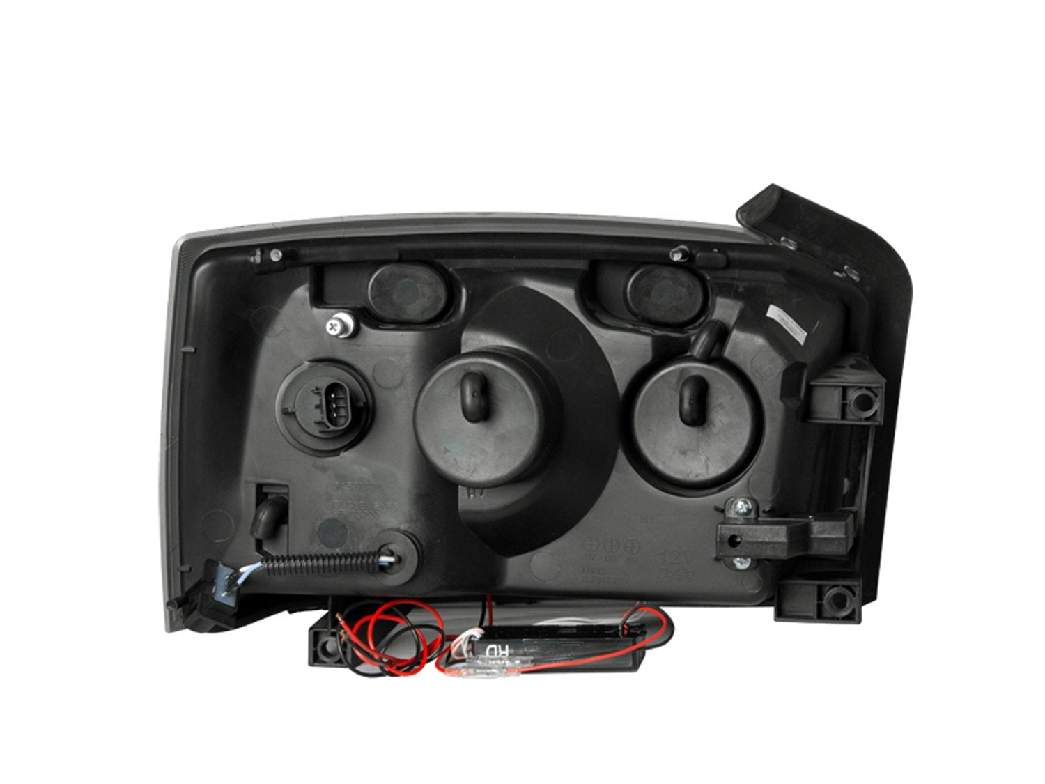 Dodge Dakota Anzo USA 111105 Black Clear Headlight Assembly - (Sold in Pairs)
