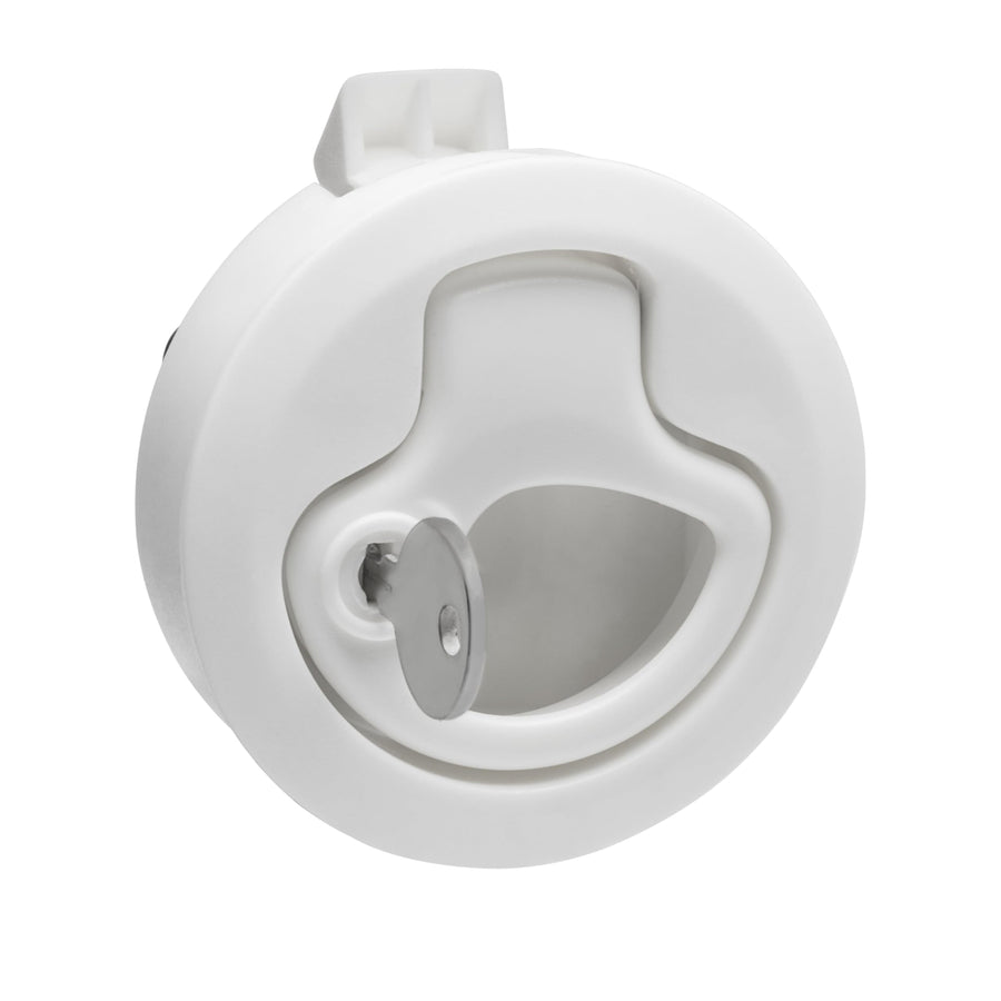 Nylon Locking Slam Latch Whitecap IND 3228WC - White