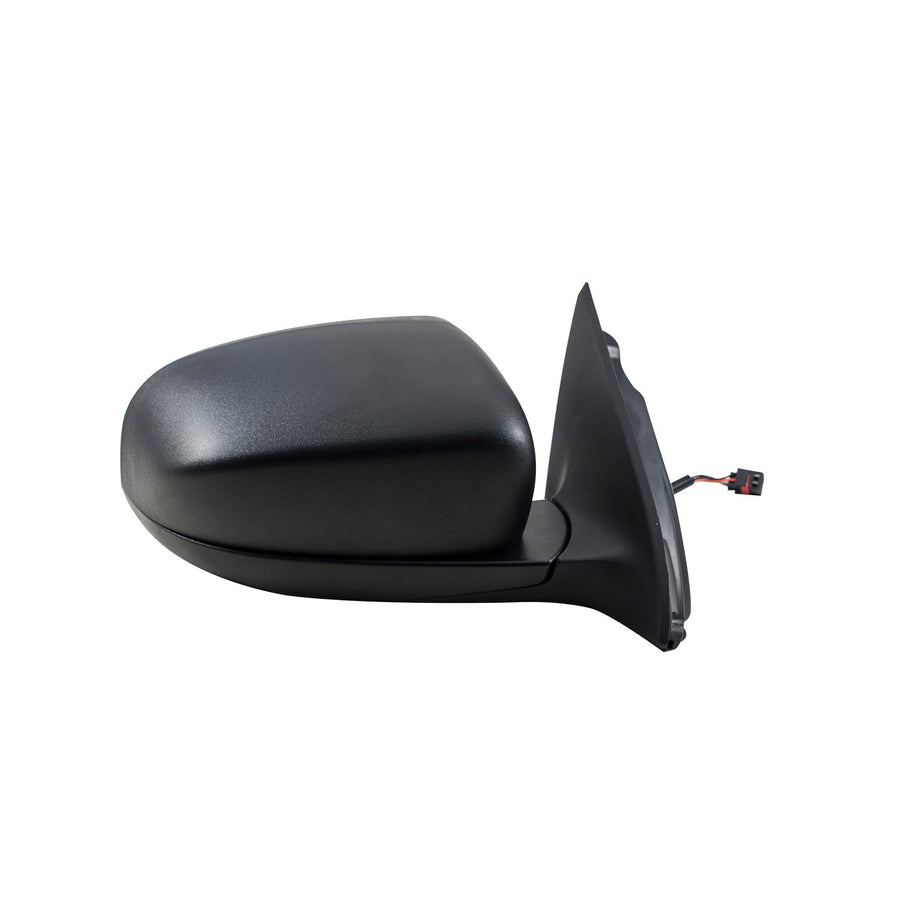 Mirror Passenger Side for Jeep Cherokee, Textured Black, Code GTB, Foldaway, w/o Memory, w/o Blind spot Detection System, Heated Power, 60205C