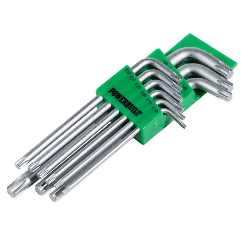 9 Pc Powerbuilt Long Arm Star Key Set