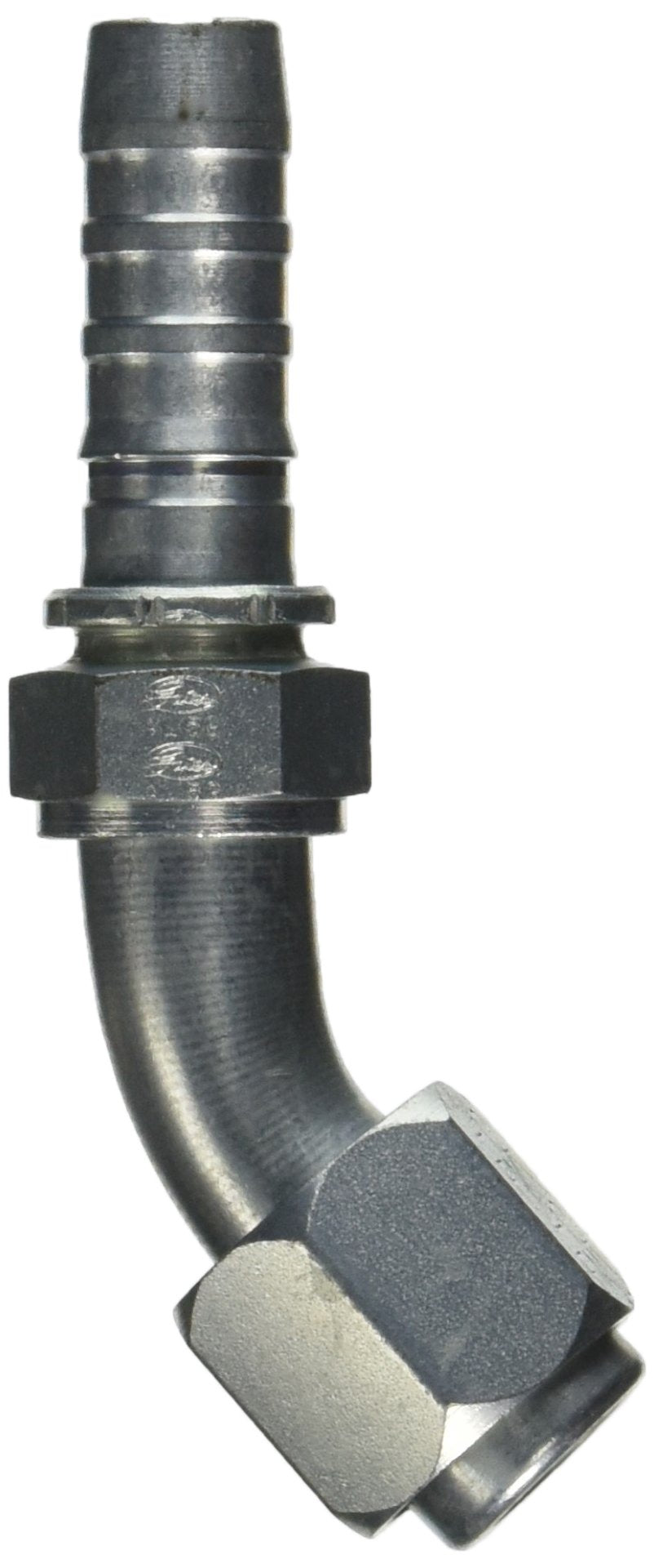 GlobalSpiral Series Gates 169-4645-1212 Couplings, Female MegaSeal Swivel, 45 Degree Bent Tube, 3/4" ID