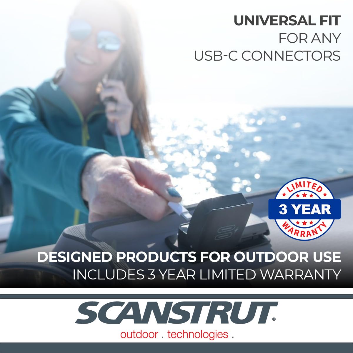 Scanstrut Flip Pro Multi - Dual USB-C with 12V Power Socket SC-Multi-F1