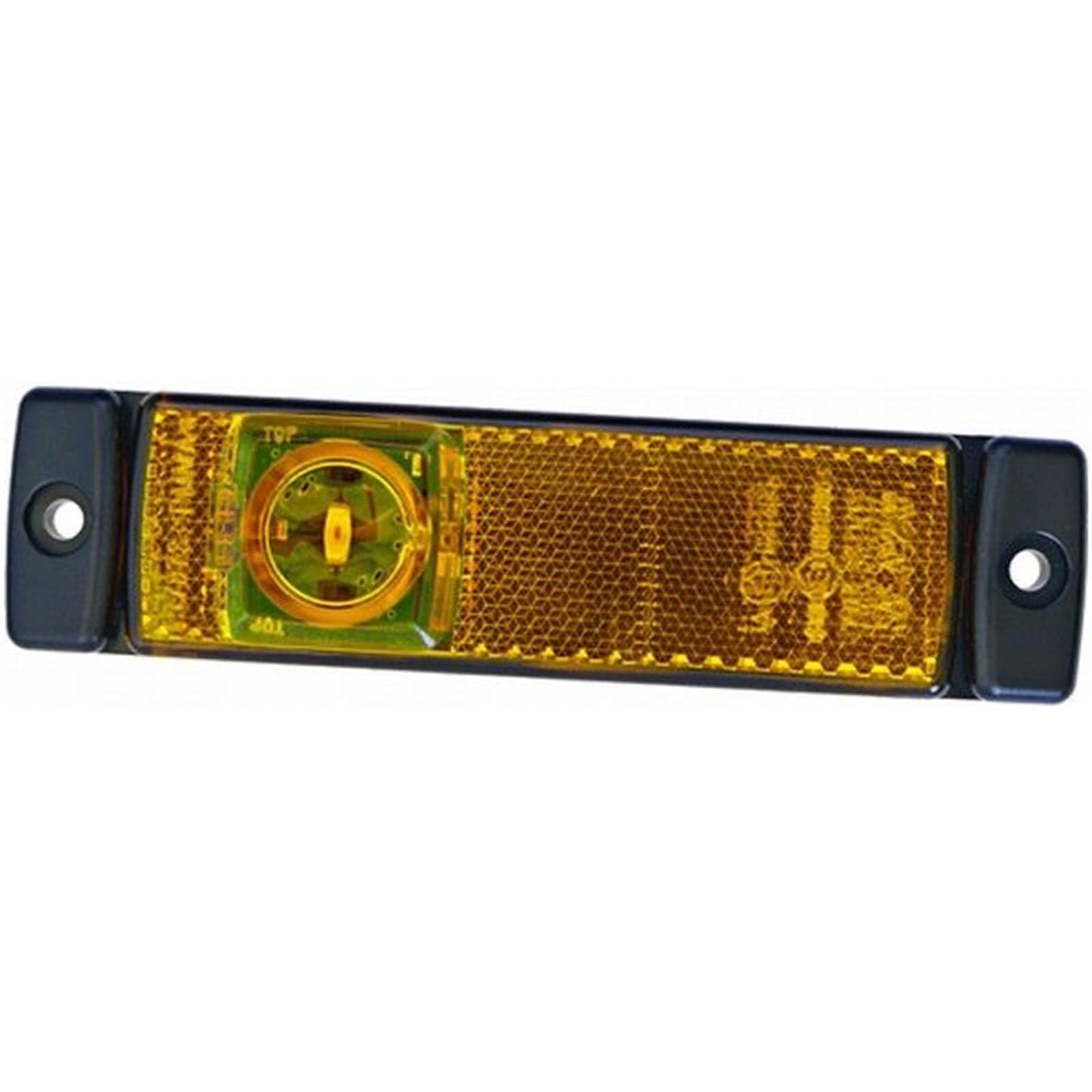 Side Marker Light HELLA 2PS 008 645-011 - LED - 12V, Yellow, Black
