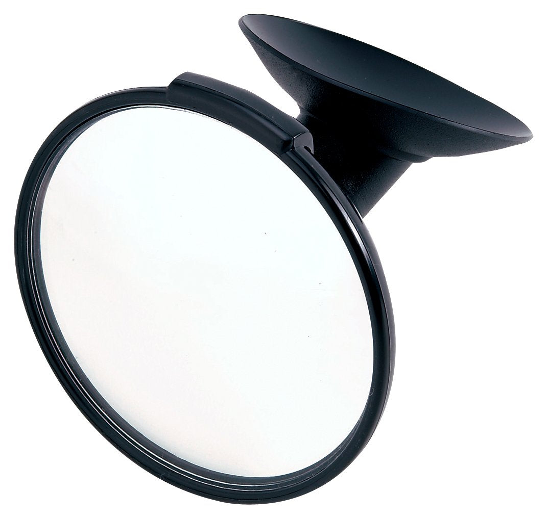 K Source 2.4" x 4.7" Fit System Stick on, Clamp on Convex Rear Seat View Mirror, Universal Interior Mirror for Baby, Pets, or Rear Passenger View