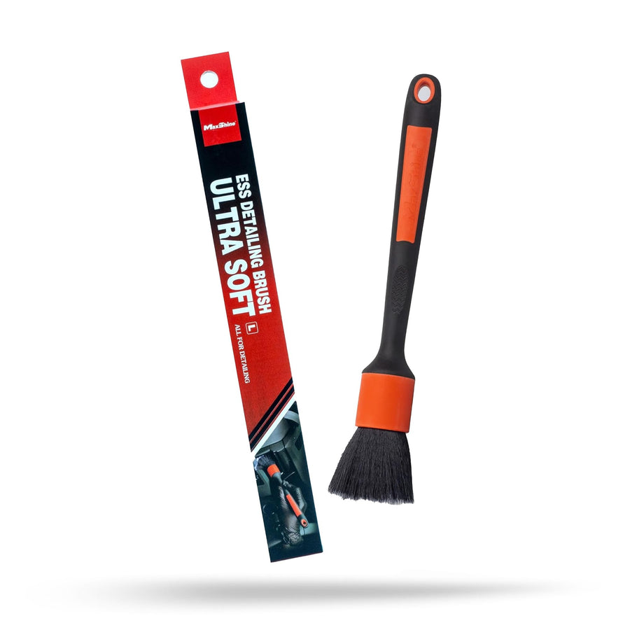 Maxshine Ultra Soft Large Universal Red ESS Detailing Brush – Professional Brush for Interior, Exterior, Leather Seats, Engine Bay & Wheels – Ever So Soft Premium Detailing Tool