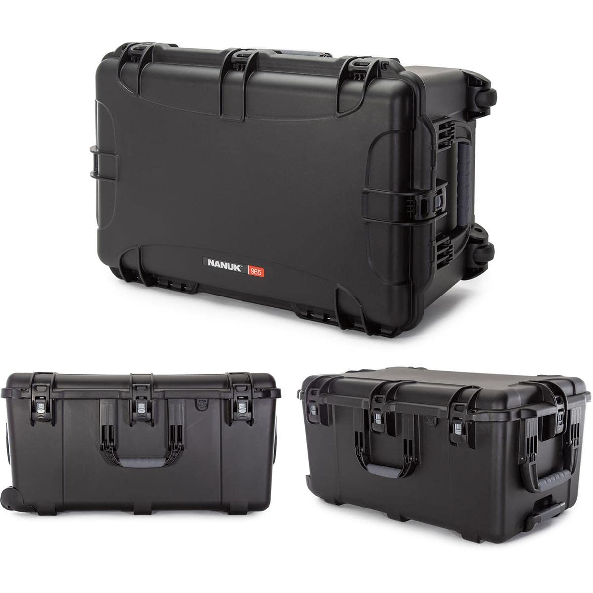 Wheeled Nanuk Series 965 Lightweight NK-7 Resin Waterproof Hard Case with Foam Insert, Black