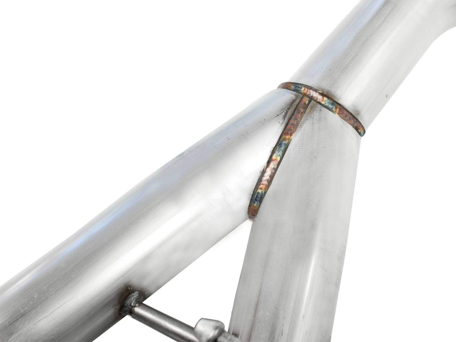 304 Stainless Steel aFe (49-36408-P) Cat-Back Exhaust System with Polished Tip for Volkswagen Golf R32