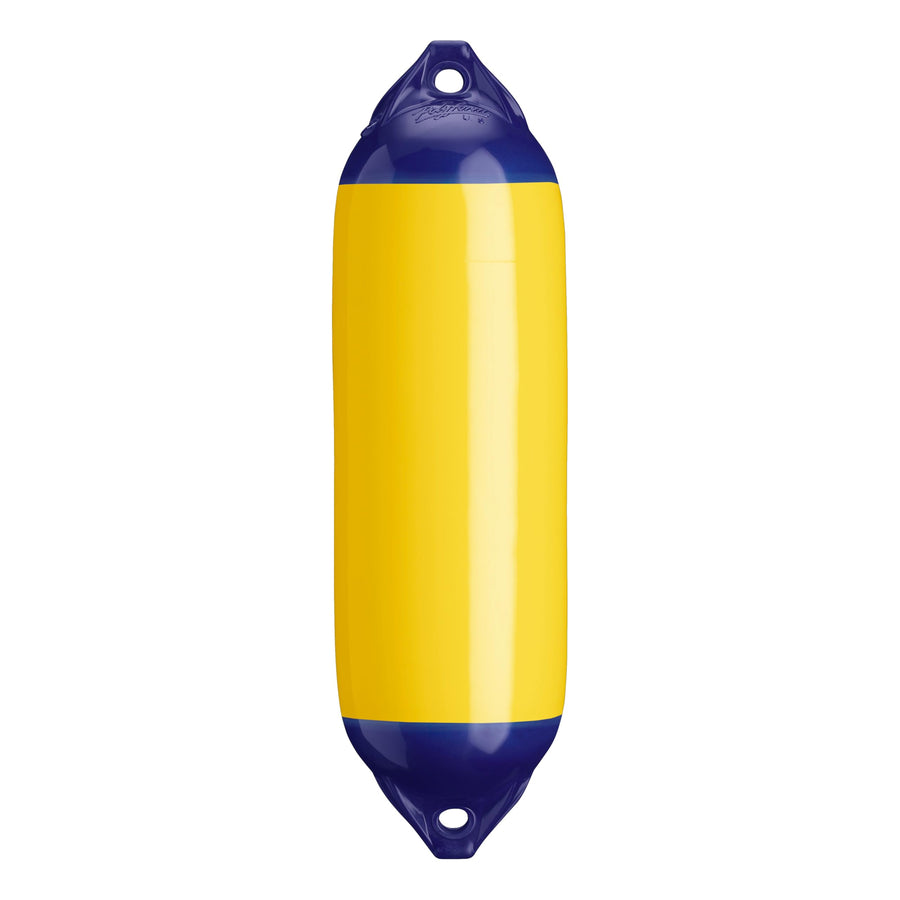 Polyform F-02 Boat Fender F-Series Standard Blue Ropehold - Yellow