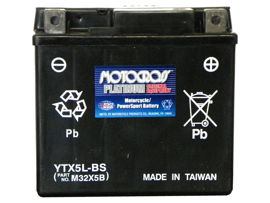 YTX5L-BS Yuasa YUAM32X5B Maintenance Free AGM Battery with Acid pack