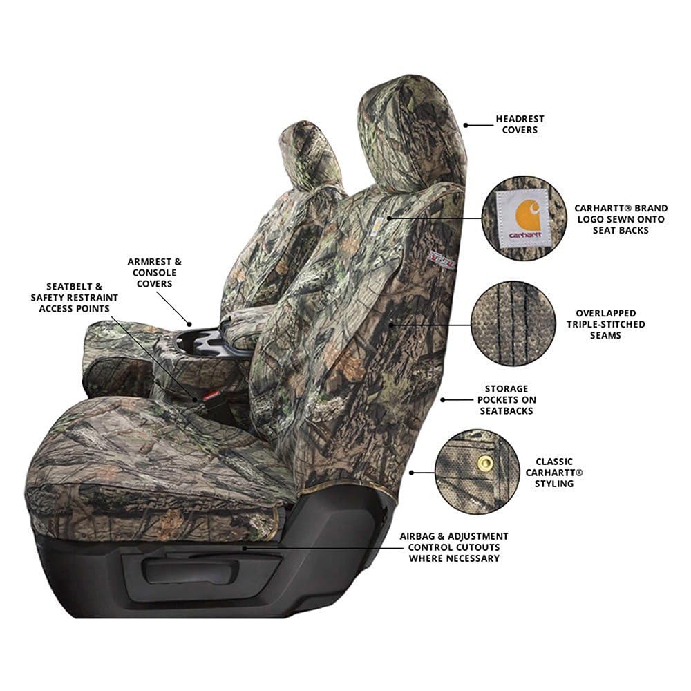 Camo Carhartt SeatSaver Custom Second Row Seat Covers - Mossy Oak