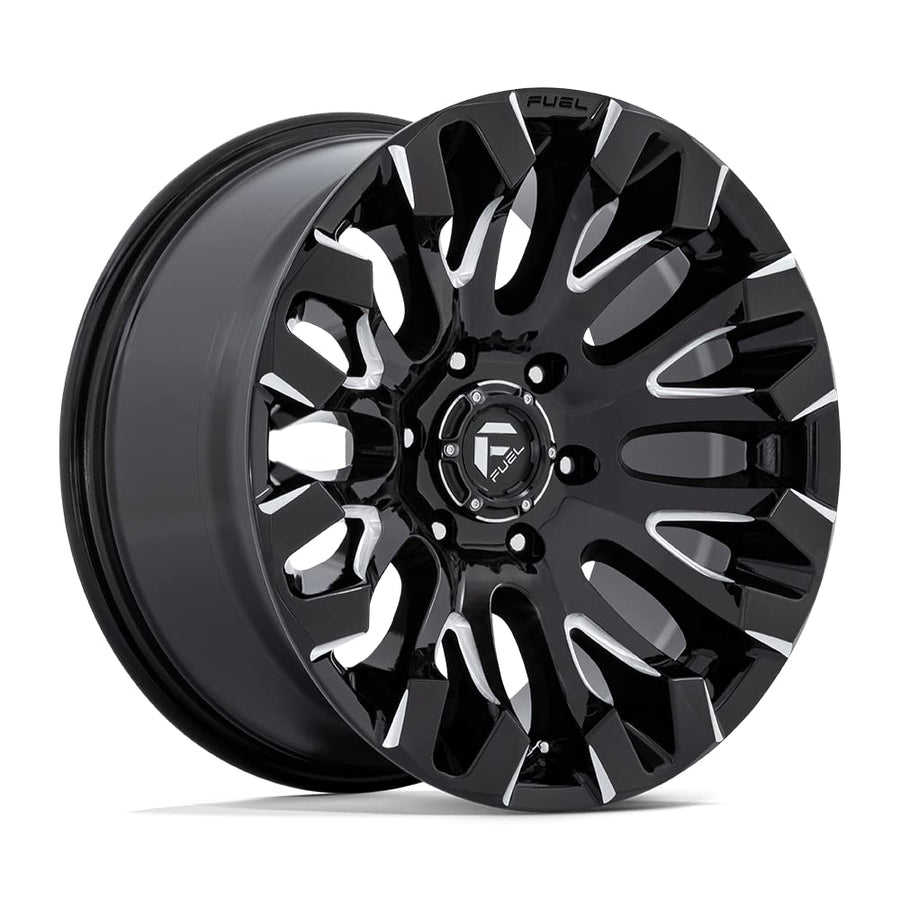D828 QUAKE FUEL OFF-ROAD 18X9, 6X5.5, 5.04, 1mm GLOSS BLACK MILLED - D82818908450