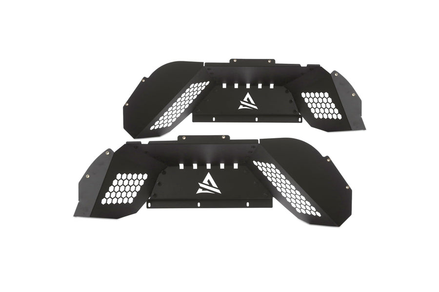 Attica4x4 Cobra Tek - Frontier Series Inner Fenders | Compatible with Jeep Gladiator | Durable Wheel Well Protection with Tire Clearance and Engine Ventilation | Textured Black Powder Coat.