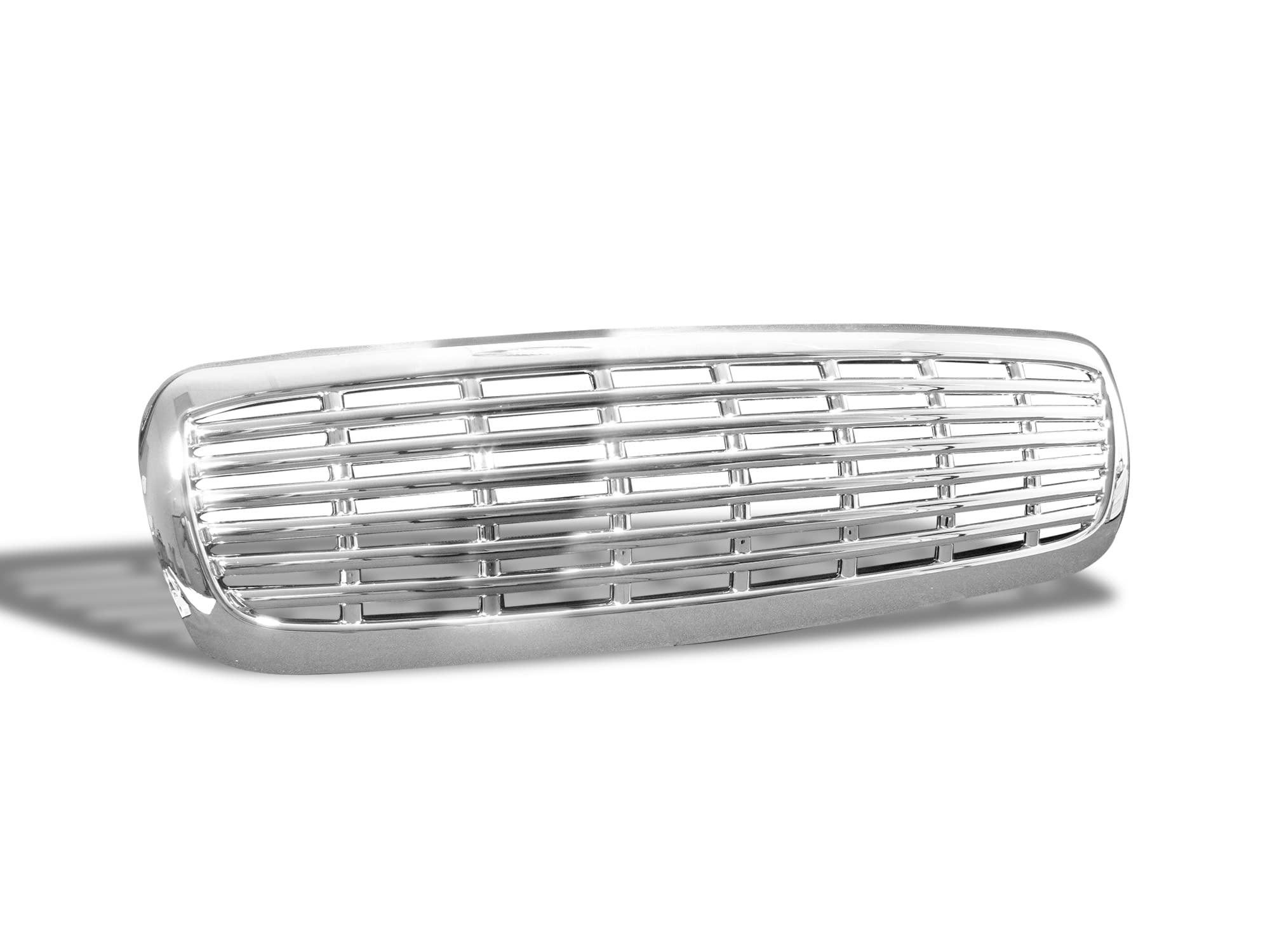 Horizontal Armordillo USA Front Grill Grille - Chrome Fits 1997-2003 Dodge Durango