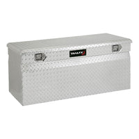 Tool Box Trailfx Single Lid Chest with Struts, Polished 16-Gauge Diamond Tread Aluminum 13.3 Cubic Foot Capacity 48 Inch Length x 24 Inch Width x 20 Inch Height Bright Finish 151481