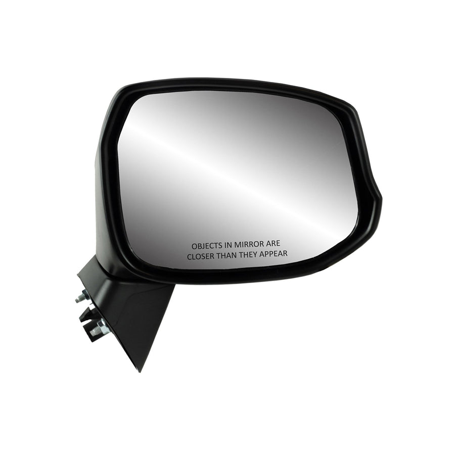 Fit System Mirror Passenger Side for Honda Civic Coupe, Civic Sedan, Black PTM, Foldaway, Manual