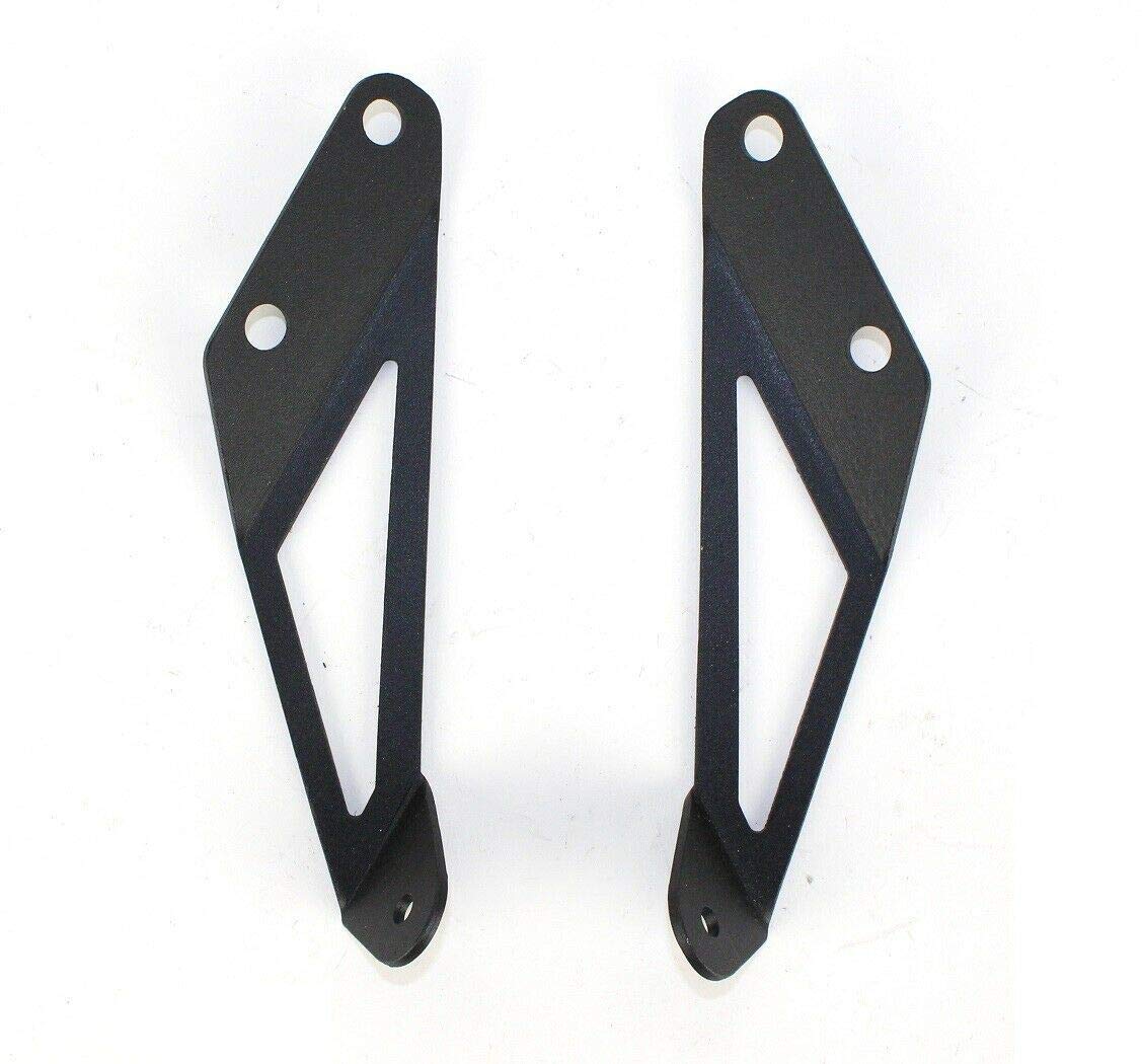 Jeep JK FISHBONE Hood Light Mount Brackets 07-18 Wrangler JK