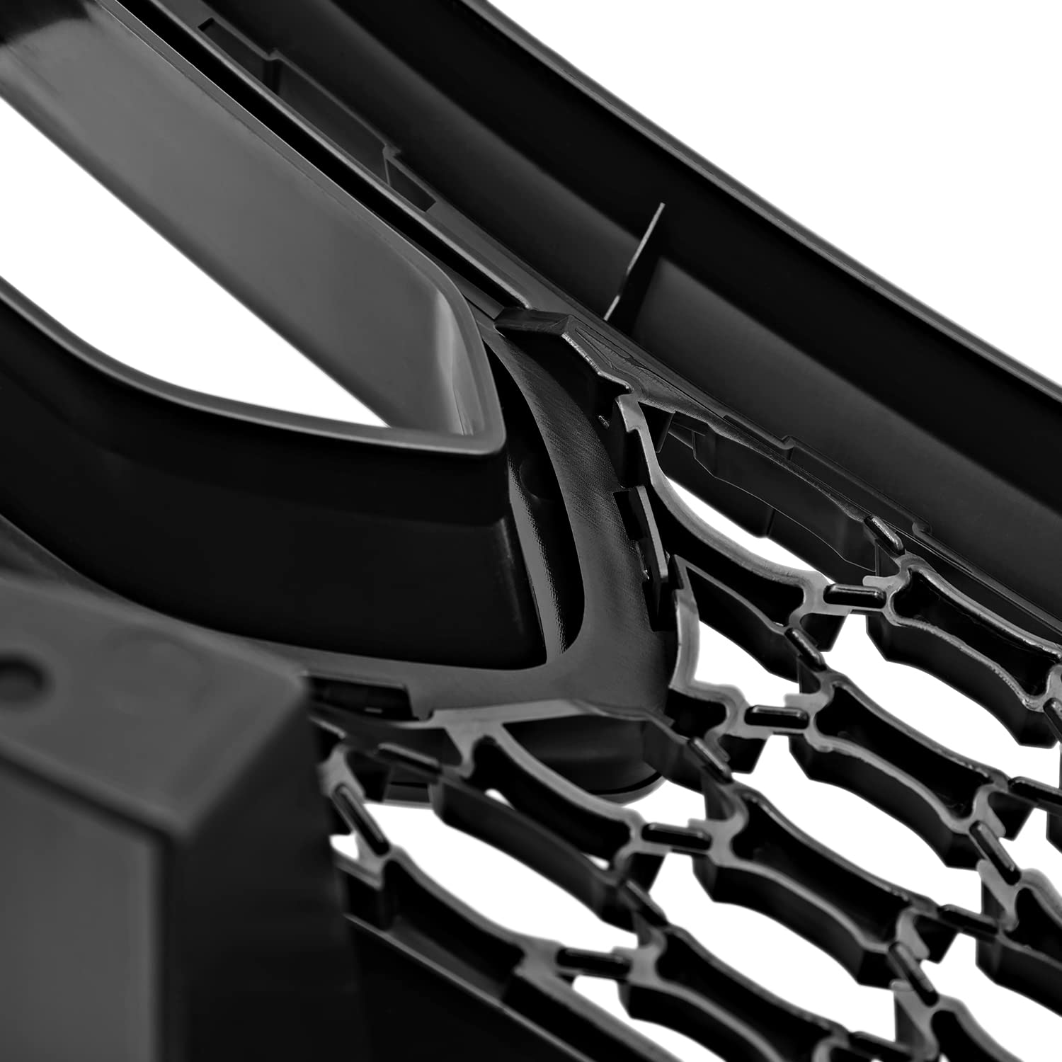 Front Upper Grille Spec-D Tuning w/Air Duct Compatible with 2015-2023 Dodge Charger SRT GT R/T Scat Pack Daytona