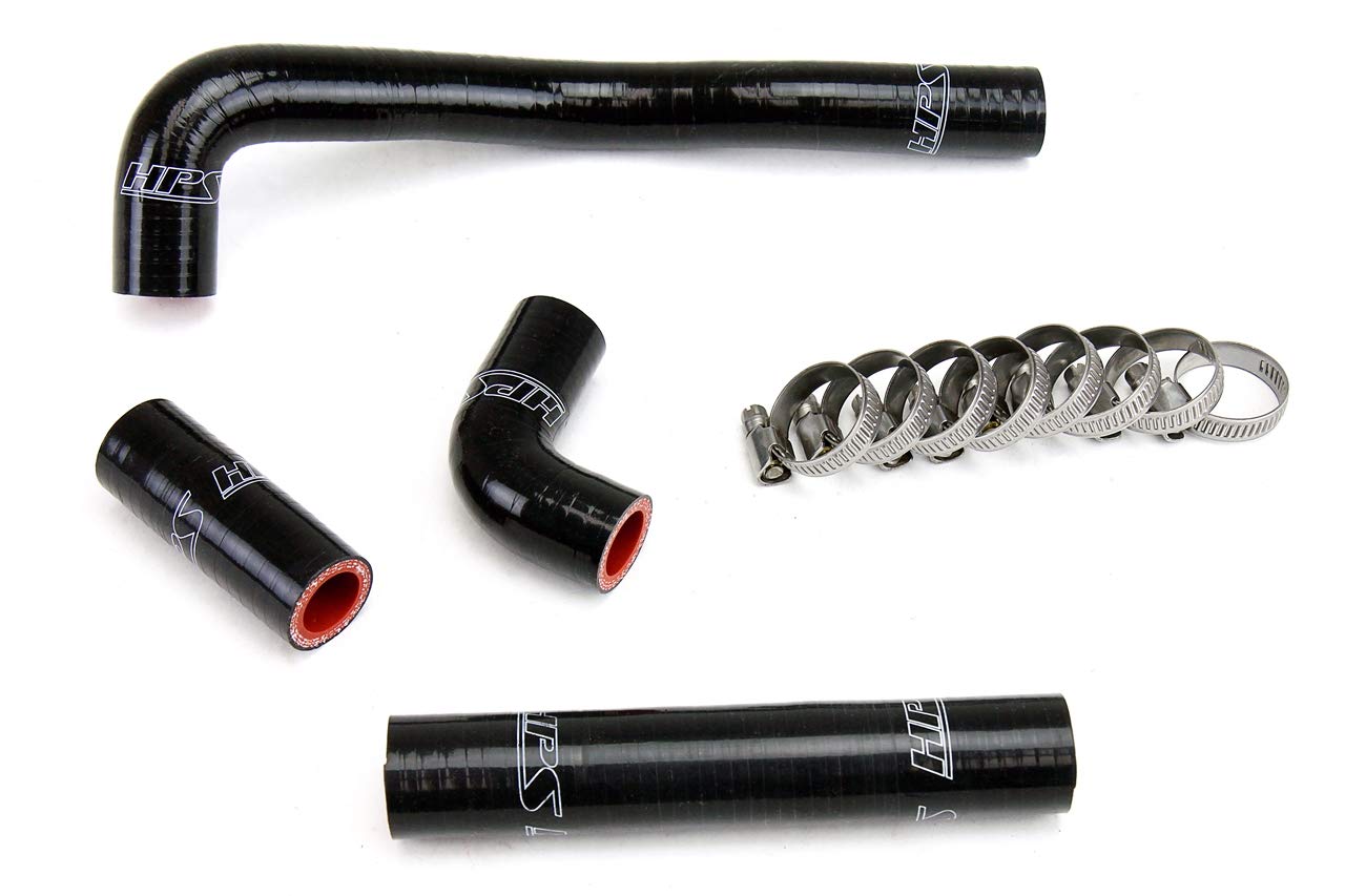 Black HPS 57-1367-BLK Silicone Radiator Coolant Hose Kit